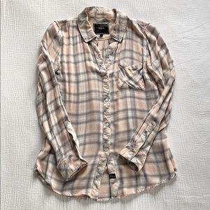 Rails Hunter plaid button down shirt.